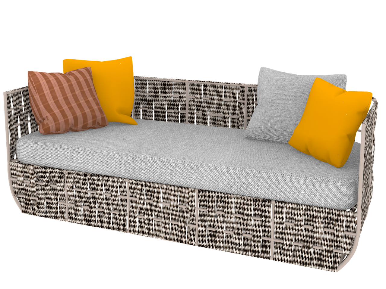 Futuristische klok met geometrisch design